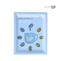 [카베엘라] 워터드롭 마스크 27g x 5매입 수분 강화 및 건조 예방 효과 커피콩 추출물, 상세 설명 참조, 상세 설명 참조