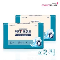 성인용기저귀 와이드 라운드형 패드 60매 더 넓고 길어진 라운드 속기저귀 요실금패드 깨끗한나라 메디프렌즈