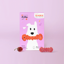 [2+2] [핏펫] The 잇츄 특대용량 덴탈껌 M57개입 (옐로우/그린/브라운/꿀잠츄) 강아지 간식 치석제거(총 4팩), [2+2] 잇츄M 57개입 옐로우