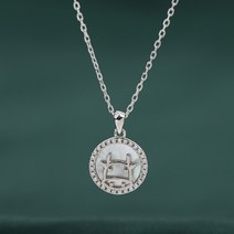 순은송아지조개모목걸이여본명년소띠해목걸이신상쇄골목걸이경량미니팬던트XL-0541