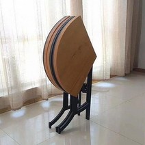 원형식탁 접이식 이동식 라운드 테이블 식탁 원탁 공간활용 800 1200, 지름 130cm  높이 75cm  두께 2.6cm의 싱