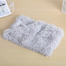 반려동물 편안한 겨울 애완 동물 강아지 침대 매트 부드러운 양털 고양이 담요 개 매트리스 작은 중형 대형, 05 Light Gray_02 78x54cm