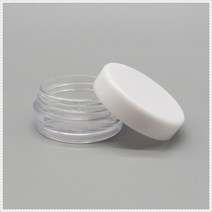 미니공병 화장품소 2g 2g라운드흰색병 소형공병 립밤공병 크림용기 화장품공병 투명