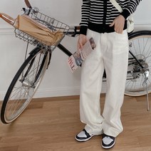 바잉몰 여성 [기장선택빅사이즈~2XL] 기분충전 와이드 코튼 팬츠