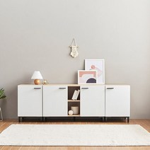 아트박스/히트디자인 1600 도어 다용도수납장 C3375, 그레이