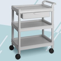 미술용품정리 어린이집 이동식카트 3단 병원 실험실 업소용 회전바퀴 학교, CART-201D