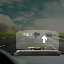 GPS HUD HUD-새로운 OBD2 + GPS 듀얼 모드 헤드 업 디스플레이 미러 디지털 MPH 2020 속도계 온도 RPM 차, 01 Black
