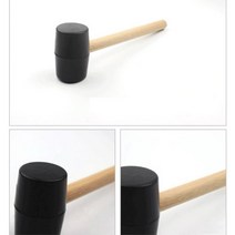 고무망치 가죽공예 타일작업 목공용 캠핑용 텐트 용접망치 가죽공예공구, 1개, 다용도 고무망치