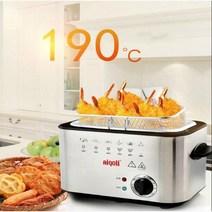 업소용튀김기 220V 1200W 일정한 온도 전기 튀김 기계 다기능 가정용 무연 상업용 깊은 프라이