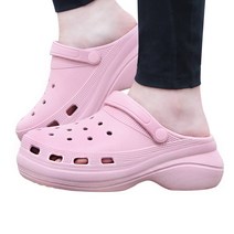 여성 통굽 젤리 슬래퍼 아쿠아슈즈 키높이 샌들 실내화 물놀이 여름 신발 YKE 55558011A