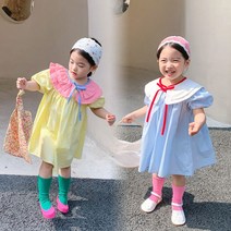 알콩달콩 파스텔 카라원피스 아동복 여자아동복 아동원피스 여아원피스 유아원피스 키즈원피스 여아옷 여아의류 여름원피스 유아동복