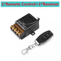 433Mhz RF 무선 스마트 홈 원격 제어 스위치 AC 220V 30A On Off 공장 농장 사무실 환기 펌프, [05] 1RC 1B