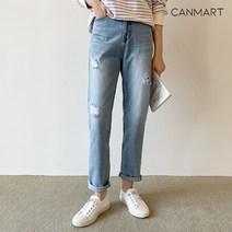 [캔마트]재키롤업데미지데님 C011927