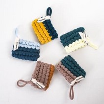 아트박스/미스티코티타 [DIY] 미코카드월렛 - 패브릭얀 이지카드지갑 코바늘 뜨개질 패키지, 시크릿그레이