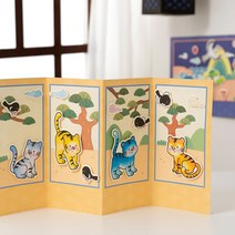 민화병풍 추석만들기 추석놀이 집콕놀이키트, 사군자, 1개