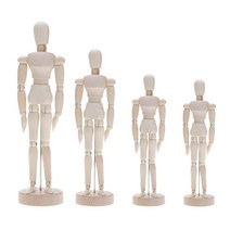 드로잉 목각 관절인형 크로키 나무 손모형 데생 구체관절 인형 수제 움직일 수있는 팔다리 인간의 그림 모델 아티스트 스케치 그리기 모델 홈 장식, 32cm