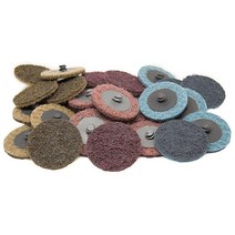 Benchmark Abrasives 5.1cm(2인치) 퀵 체인지 나일론 표면 컨디셔닝 디스크 샌딩 폴리싱 페인트 제거용 수 R타입 백킹 다이 그라인더와 함께 사용 (25팩)(거침, Medium