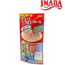 이나바 고양이 챠오츄르 간식, 가다랑어, 12팩