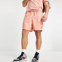나이키 조던 에센셜 우븐 쇼츠 반바지 라이트 핑크 풀사이드 점프맨 로고