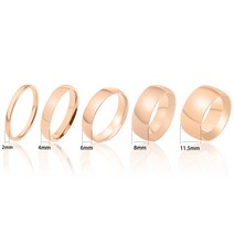 테이프공 만들기성격 반지 크기 2mm 4mm 6mm 8mm 결혼 쌍 사랑 커플 실버 망 보석 세트 2021, [07] 11, [04] Rose Gold, [01] 4mm, 04 Rose Gold_07 11_01 4mm