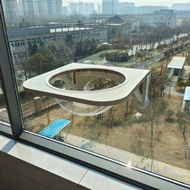 캣타워 고양이 구름다리 캣스텝 원목 창문 창틀, 라지 아크릴 캣츠