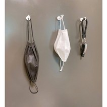 현관 자석 마스크 걸이 보관 거치 대 발뮤다컵걸이 초강력 자석훅 네오디움 고리 원형 홀더, 화이트(9개 구매시 1개 서비스 증정)