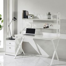 다일 바코 1500 사무용 철제 컴퓨터 책상 세트, 블랙&메이플