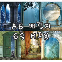 no29 A6시크릿 6종MIX 빈티지 저널 배경지 랩핑지 감성 촬영 소품 페이퍼 인스타 인테리어 종이 [까만너구리]