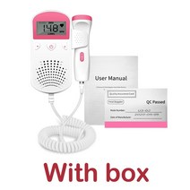 태아심음측정기 태아 도플러 업그레이드된 가정 임신 심박수 모니터 아기 감, 2.with box 302