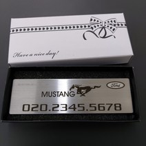 주차번호판 포드 주차전화번호 익스플로러 머스탱 주차알림판 전화번호판, 1개