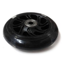 자전거 교체용 발광바퀴 킥보드 에스보드 70mm 블랙