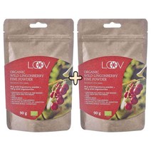 LOOV 루브 오르가닉 와일드 링곤베리 동결 건조 과일 파우더 크랜베리 113g x 2개