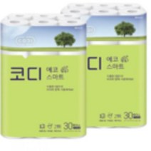 코디 3겹 에코 스마트 롤화장지 22m, 60롤, 1개