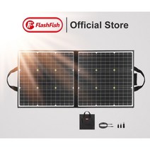 FF Flashfish-휴대용 태양 전지 패널 50W 18V Flashfish Sunpower 접이식 태양열 충전기 배터리 셀 5V USB 야외 발전기