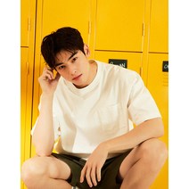 지오다노 남 헤비코튼 오버사이즈 티셔츠 023521 1034764