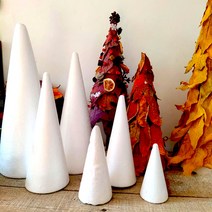 한소픈 스티로폼 원뿔 콘 DIY 만들기 트리만들기 미술재료, 10cm(25개)
