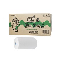 고급 핸드롤타올 6롤1겹187m DBP-703 핸드타올 페이퍼타올 일회용타월 핸드타올 롤타올 페이퍼타월 손티슈, 6롤, 1박스