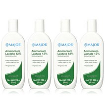 Amlactin 엠락틴 메이저 암모늄 락테이트 12% 로션 226g(8oz) 4팩 Major Ammonium Lactate 12% Lotion