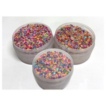 펀스토리 슬라임토핑 슬라임재료 반짝이 별 폴리머 30g, 십자별