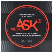 ASKMUSIC PHOSPHOR BRONZE 통기타 스트링 012-053, SAP1253