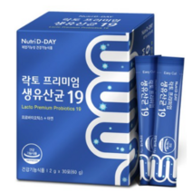 뉴트리디데이 락토 프리미엄 생유산균 19, 60g, 3개