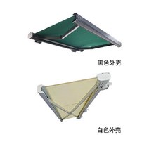 야외 풀 박스 전기 텔레스코픽 천막 자동 원격 제어 알루미늄 합금 안뜰 발코니 캐노피, T. 길이 7 미터 x 확장 4 미터