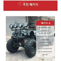 125cc 6륜 ATV 4륜바이크 농업용 사륜오토바이 운반차 네발 산악 바이크 블랙, 125cc 4륜바이크