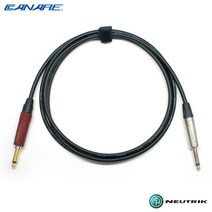 카나레 GS-6 사일런트 1m 기타케이블 뉴트릭 6.3mm TS타입 (CN6-STS)
