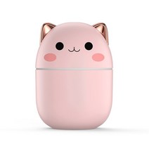 전자디퓨저 미니 USB가습기 사무실 가습기 소형 실내 디퓨저 200ml 공기 가습기 침실 홈, 분홍색