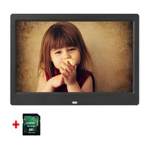 동영상액자 10.1 인치 HD 디지털 사진 프레임 1024x600 HD 초박형 LED 전자 사진 앨범 LCD 사진 프레임, 03 black 16gb_04 AU 플러그, 03 black 16gb_04 AU 플러그