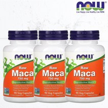 3병 나우푸드 마카 750mg 90베지캡슐 NOW Foods Maca (배송품질보장)
