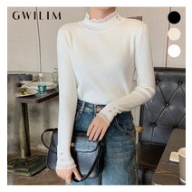 귈림 귈림 버튼포인트 골지 터틀넥니트GAFKN052P