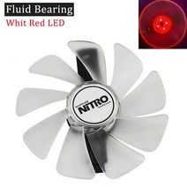컴퓨터 사파이어 RX470 RX590 RX580 RX480 RX570 니트로 스페셜 에디션 팬 95mm CF1015H12D RX 590 580 480 470 570 GPU 쿨러, [02] Red LED - Fan