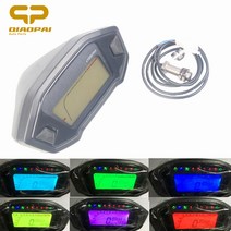 속도계 자동차 자전거 가민속도계 자전거용품 범용 오토바이 속도계 디지털 타코미터 6 기어 Velocimetro, 한개옵션0